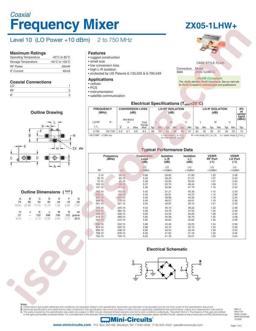 ZX05-1LHW-S+