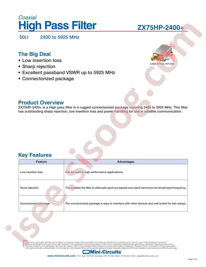 ZX75HP-2400-S+