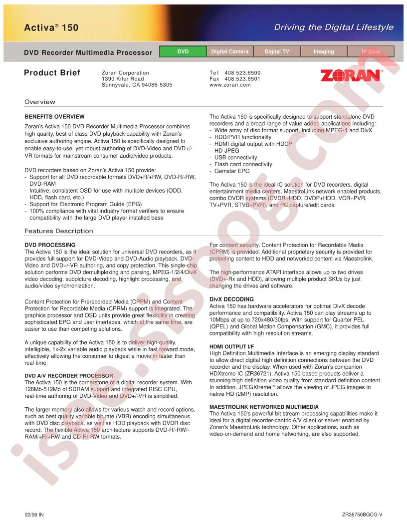 ZR36750BGCG-V