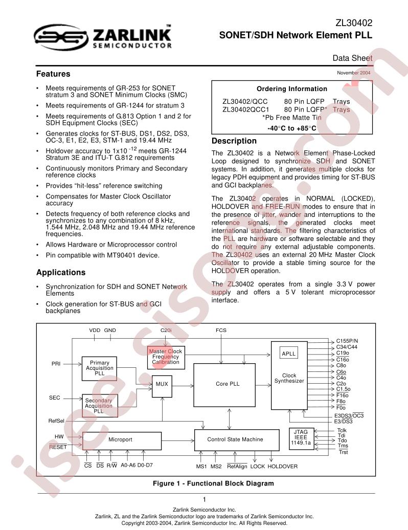 ZL30402QCC1