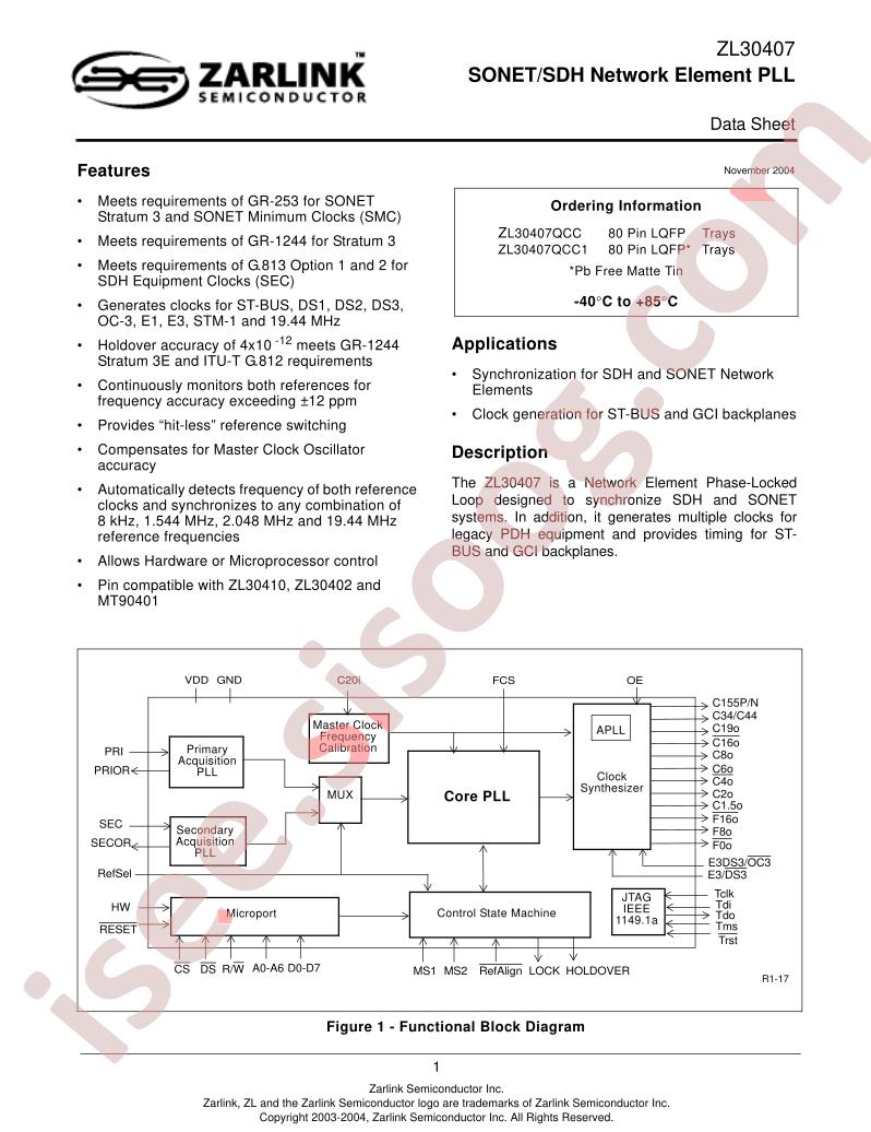 ZL30407QCC1