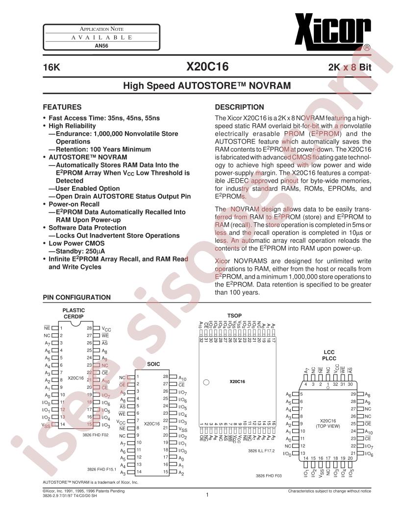 X20C16TM-55