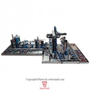 سیستم رباتیک هوشمند با 10 ایستگاه کاری قشم ولتاژ