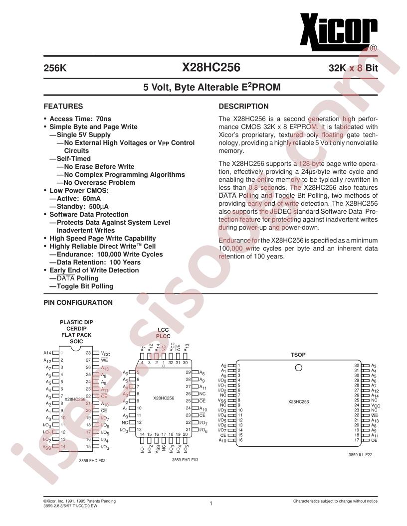 X28HC256T-70
