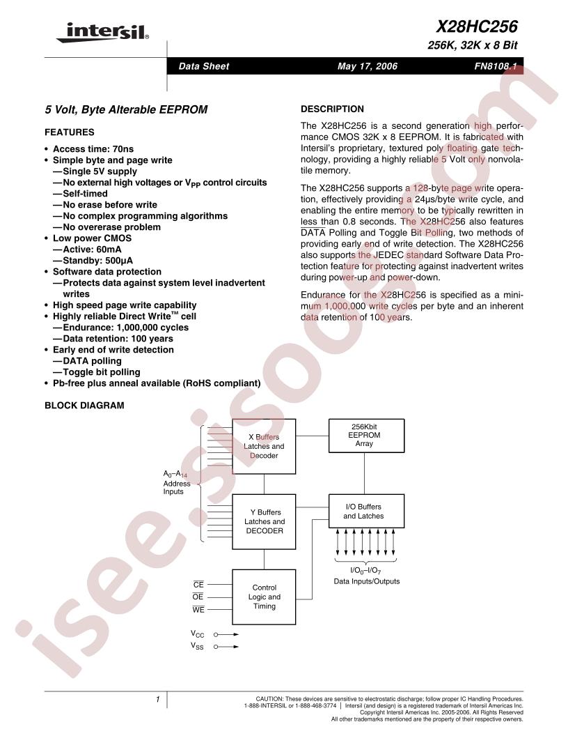 X28HC256DI-12