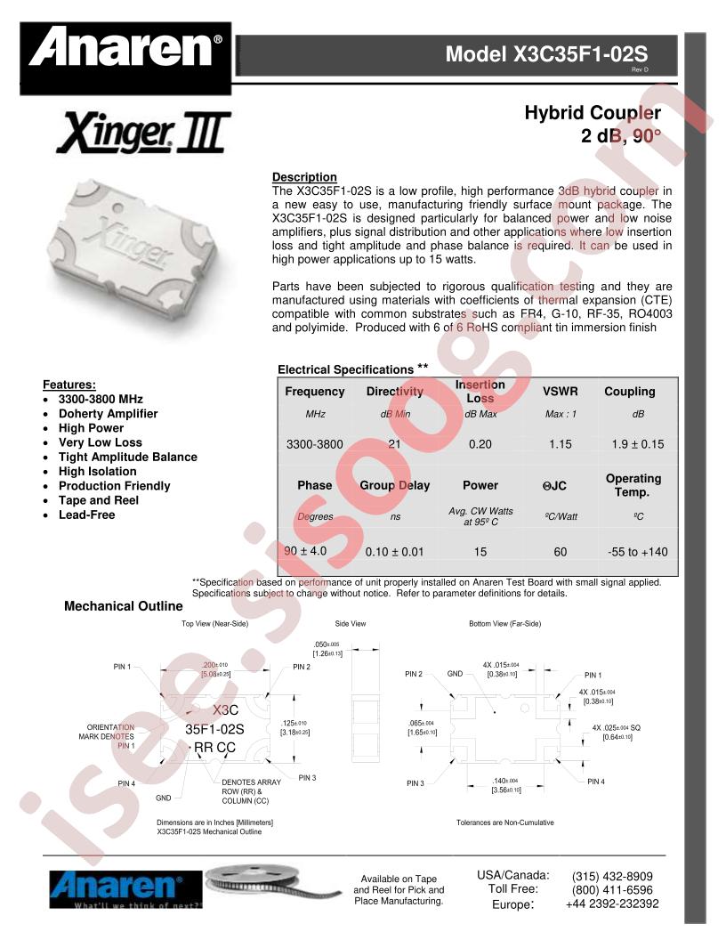 X3C35F1-02S