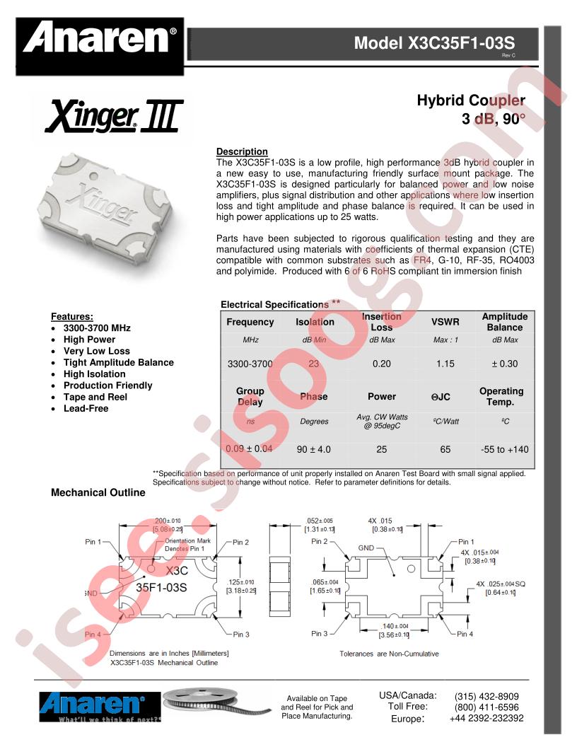 X3C35F1-03S