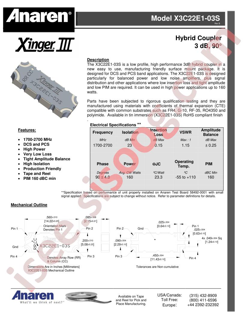 X3C22E1-03S