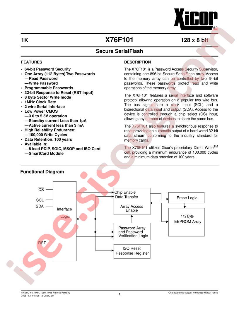 X76F101-3