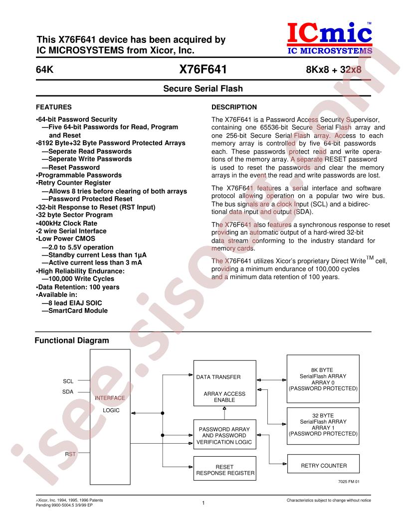 X76F641WG