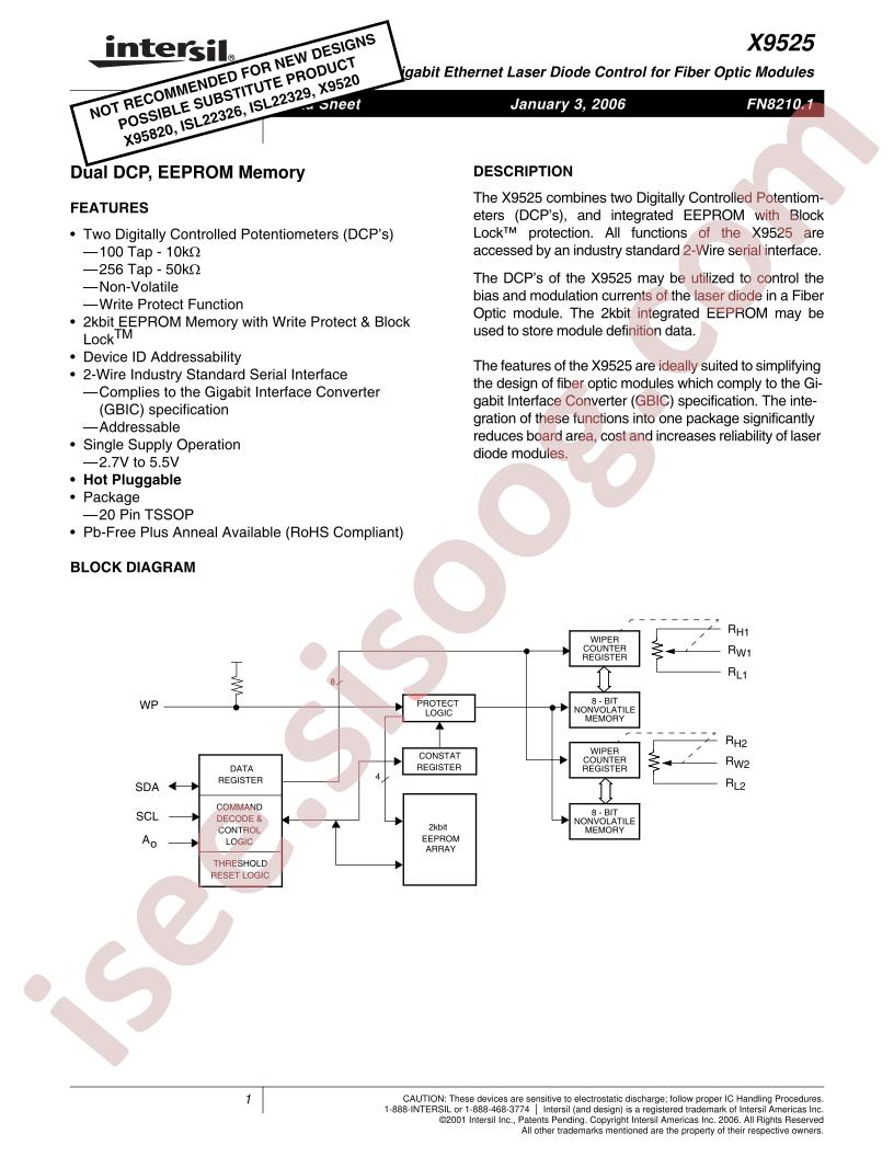 X9525V20I