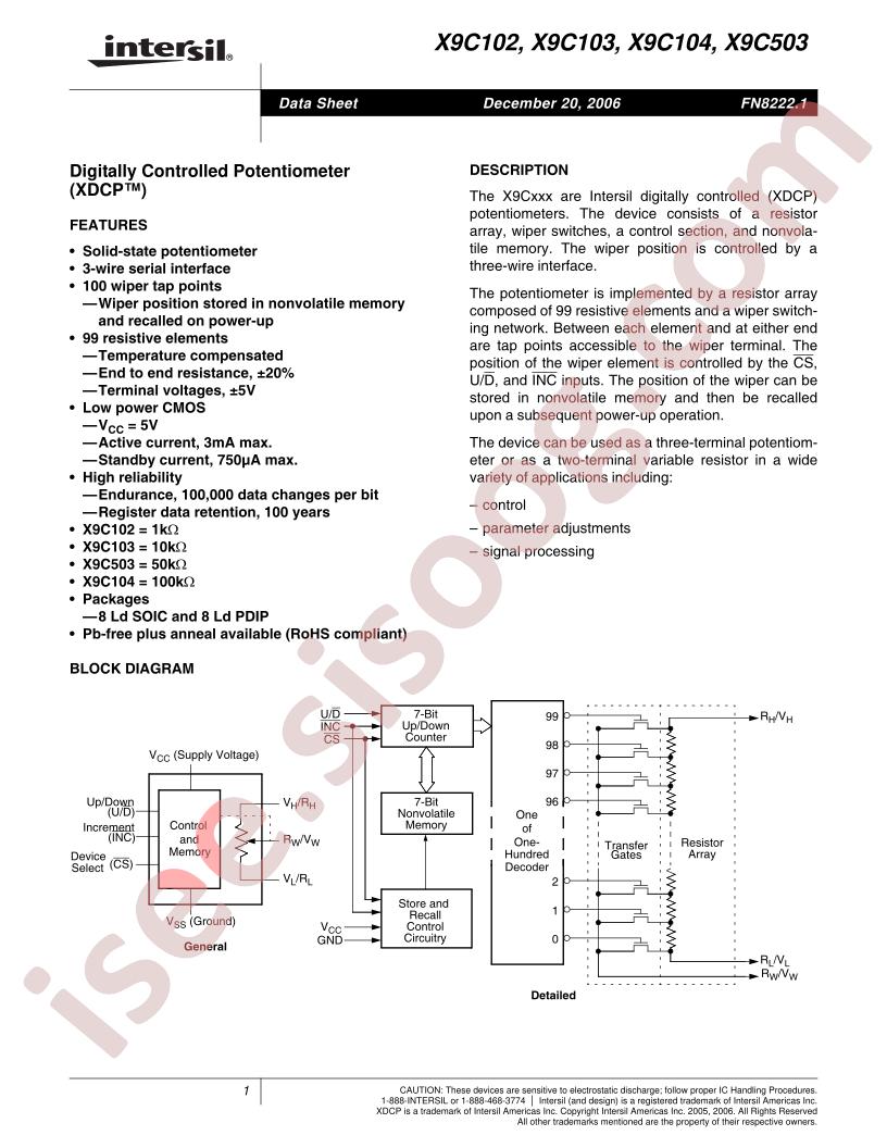X9C503PI
