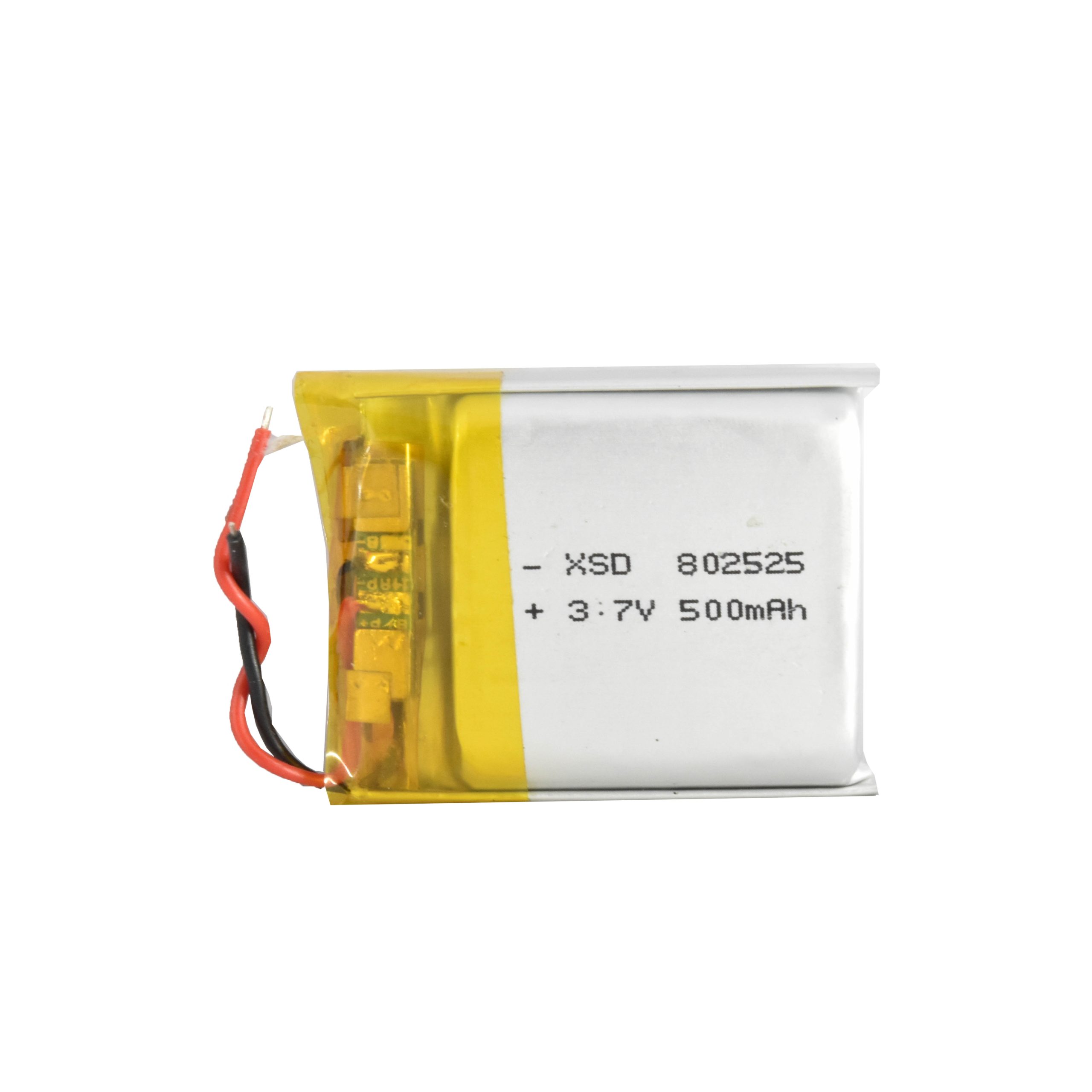 باتری لیتیوم پلیمر 3.7v ظرفیت 500mA ابعاد 802525