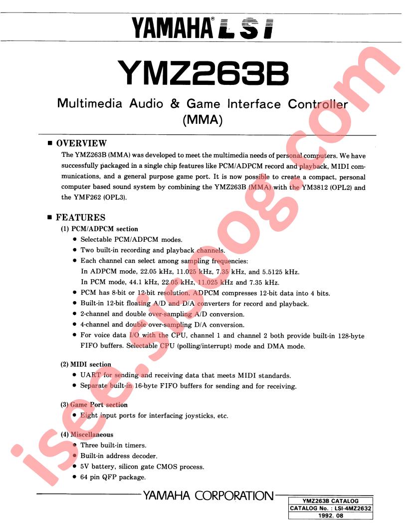 YMZ263B-F