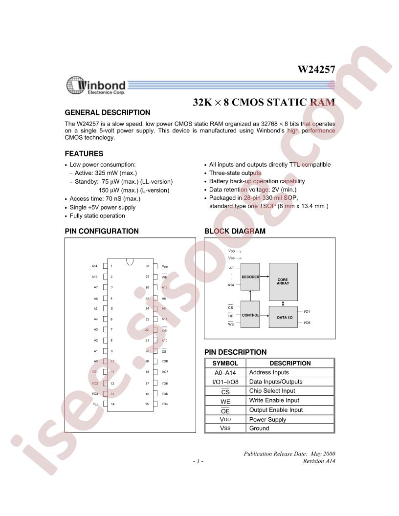 W24257S-70LL-TR