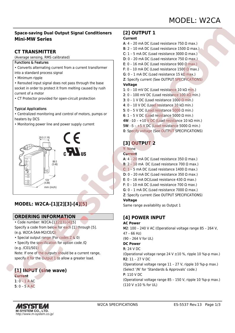 W2CA-1DB-M2