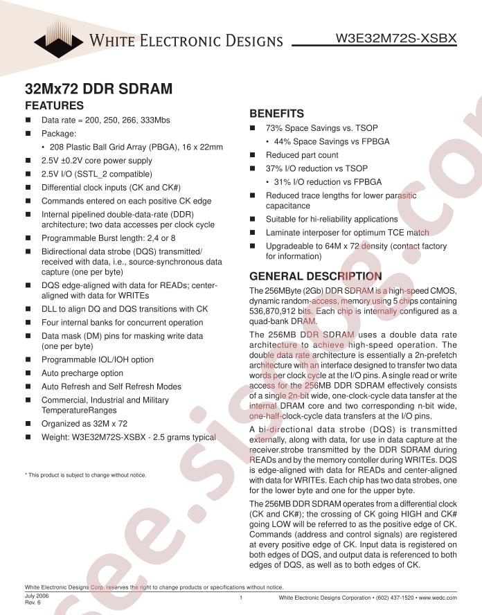 W3E32M72S-250SBM