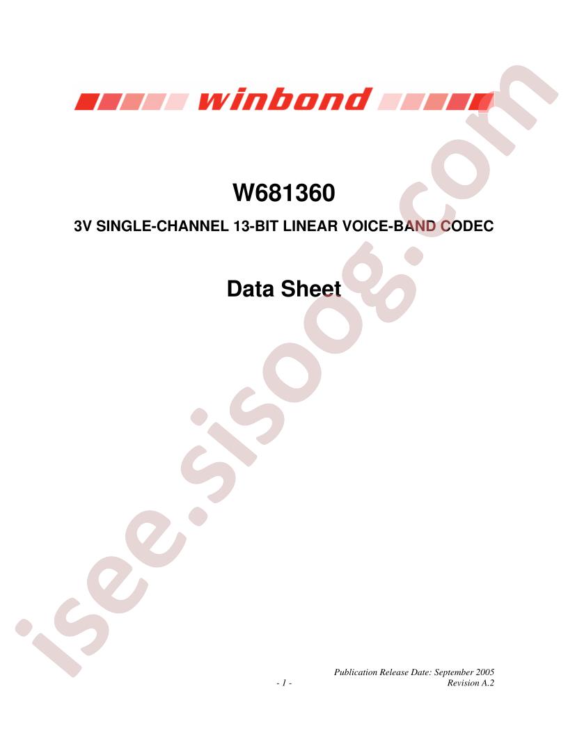 W681360WG