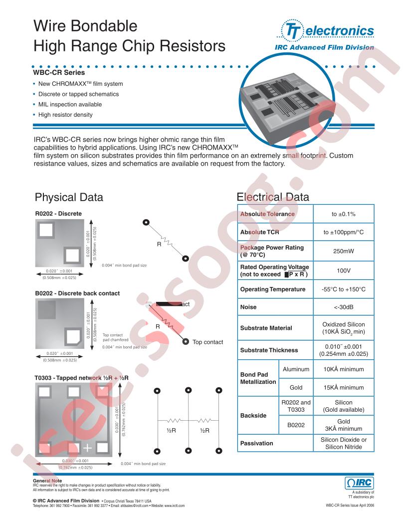 WBC-T0303CRAS-01-2004-GF