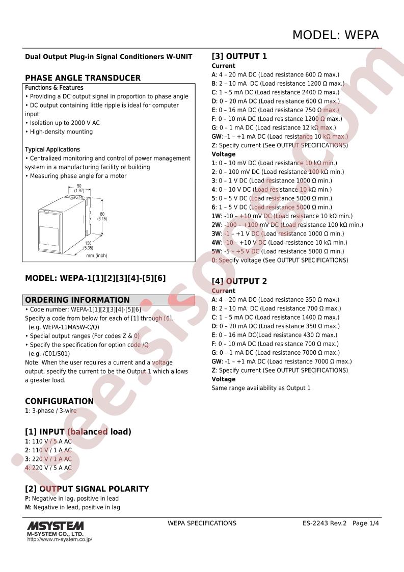 WEPA-13P1C-D