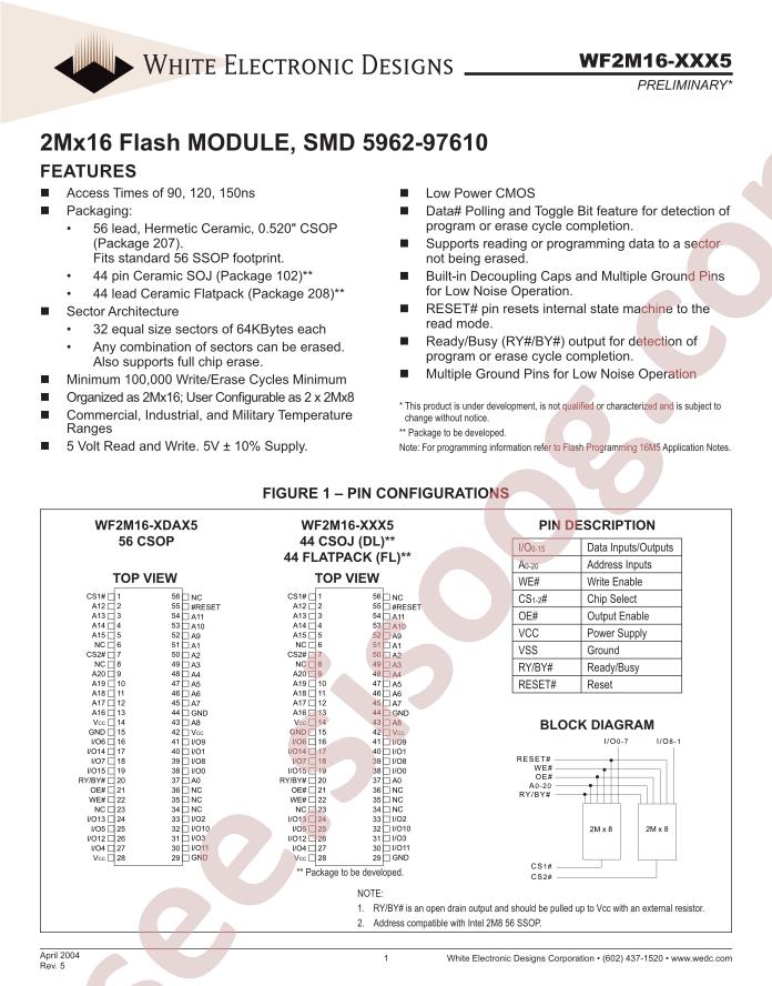 WF2M16W-120M5A