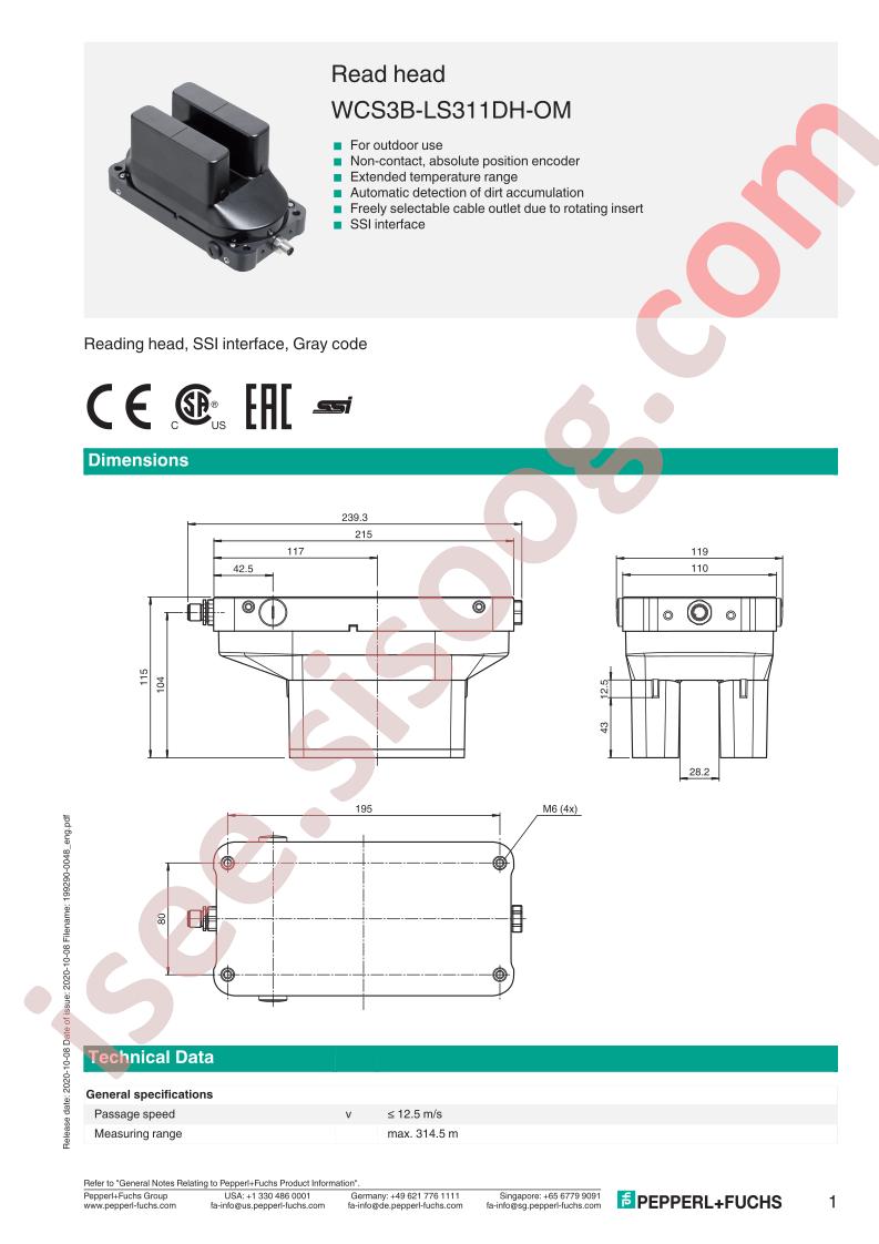 WCS3B-LS311DH-OM