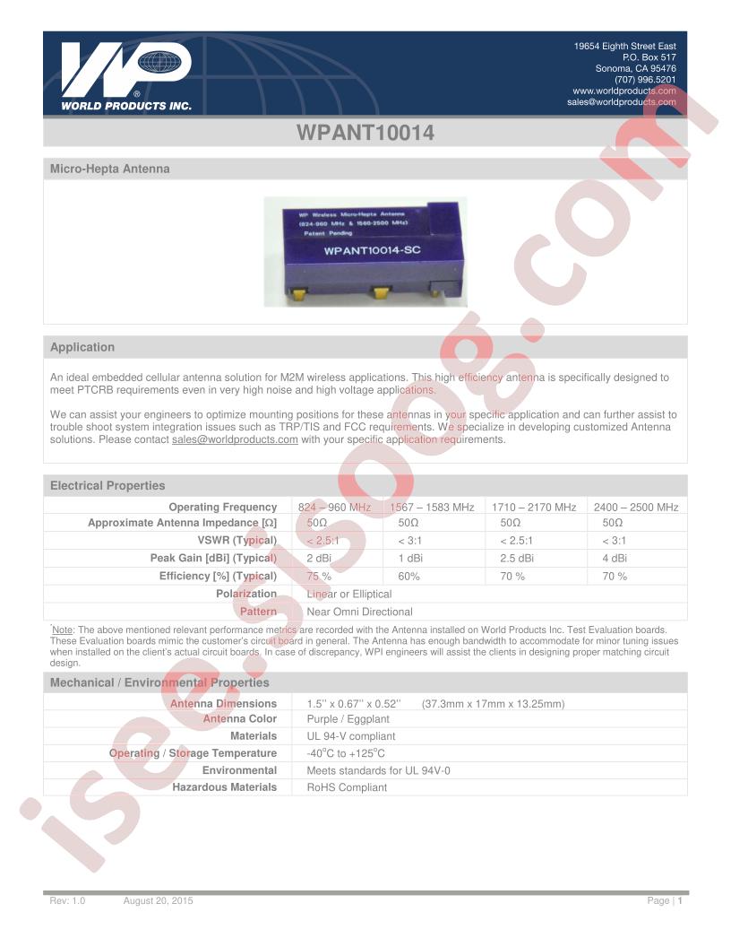 WPANT10014