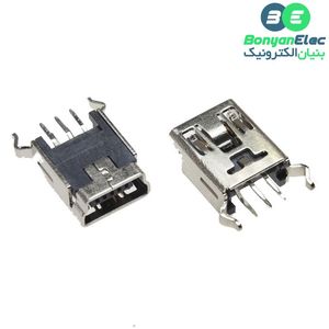 کانکتور USB-B Mini dip مادگی ایستاده