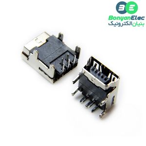 کانکتور USB-B MINI مادگی روبردی