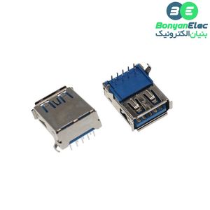 کانکتور USB3 A مادگی روبردی