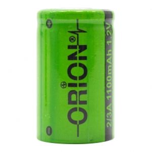 باتری قابل شارژ 1100mAh سرتخت سایز 2/3A مارک ORION