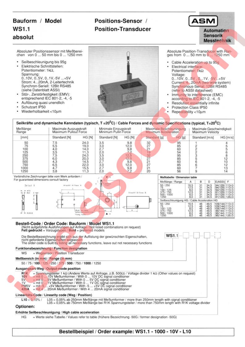 WS1.1-1250-1V