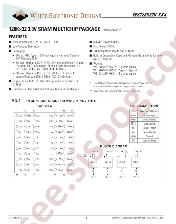 WS128K32-XXX