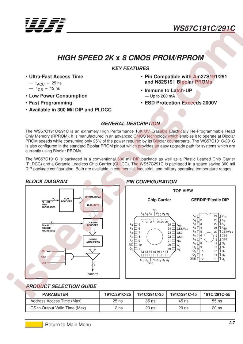 WS57C291C-25S