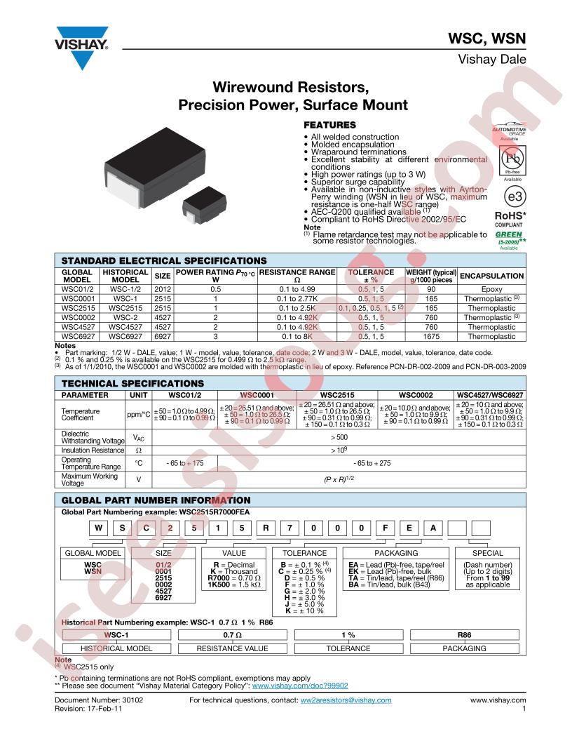 WSC0001R7000DEA