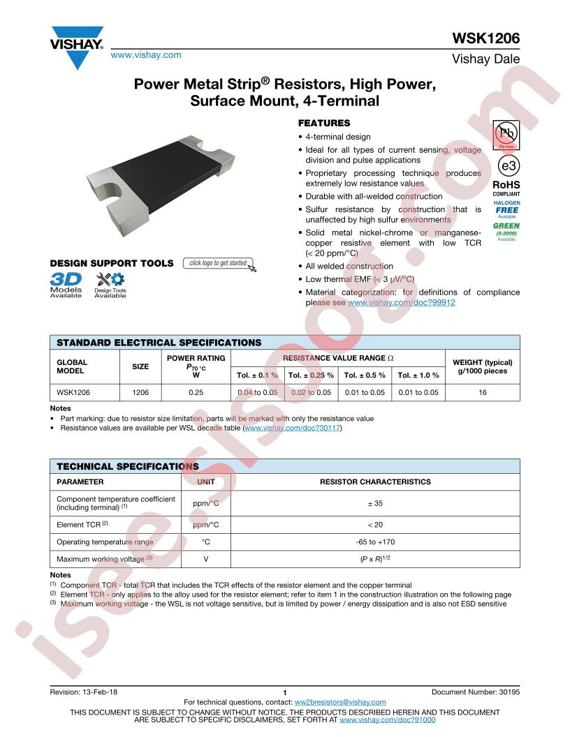 WSK1206R0100FEK
