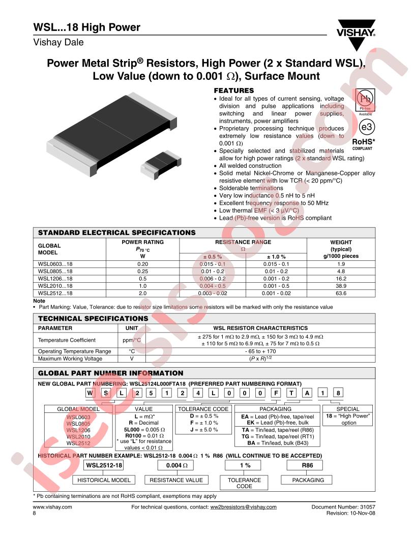 WSL08055L000JBA18