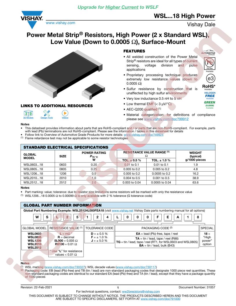 WSL08055L000JTA18