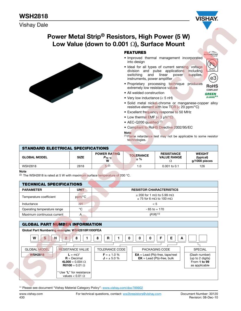 WSH2818L1000FEA