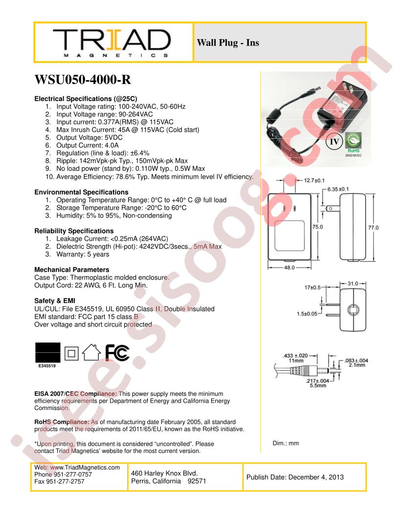 WSU050-4000-R