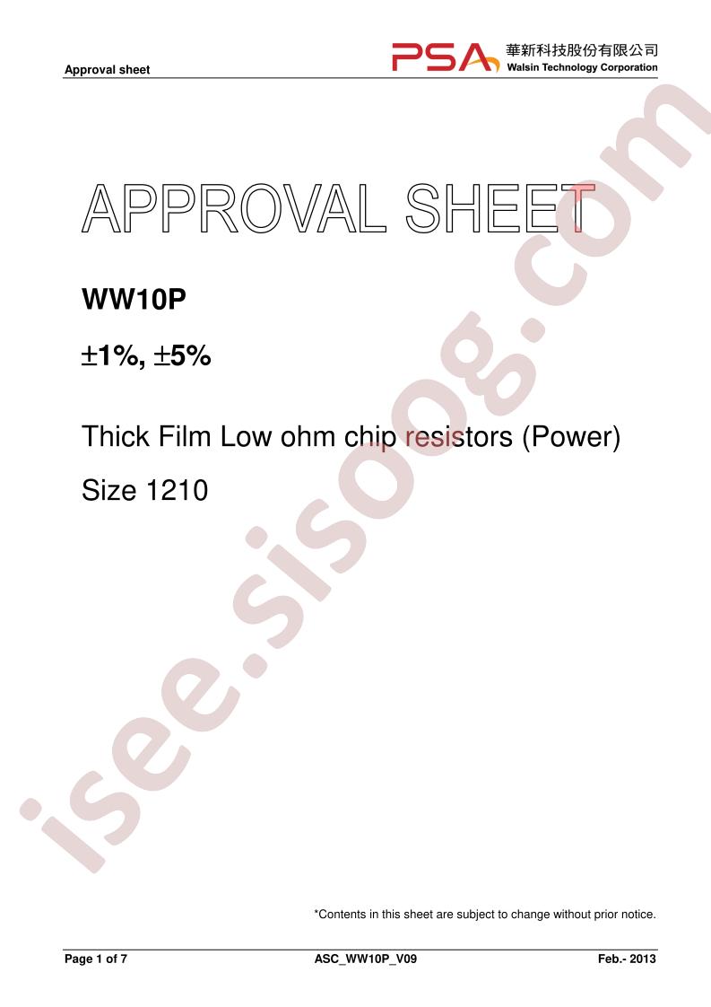 WW10PR100FTL
