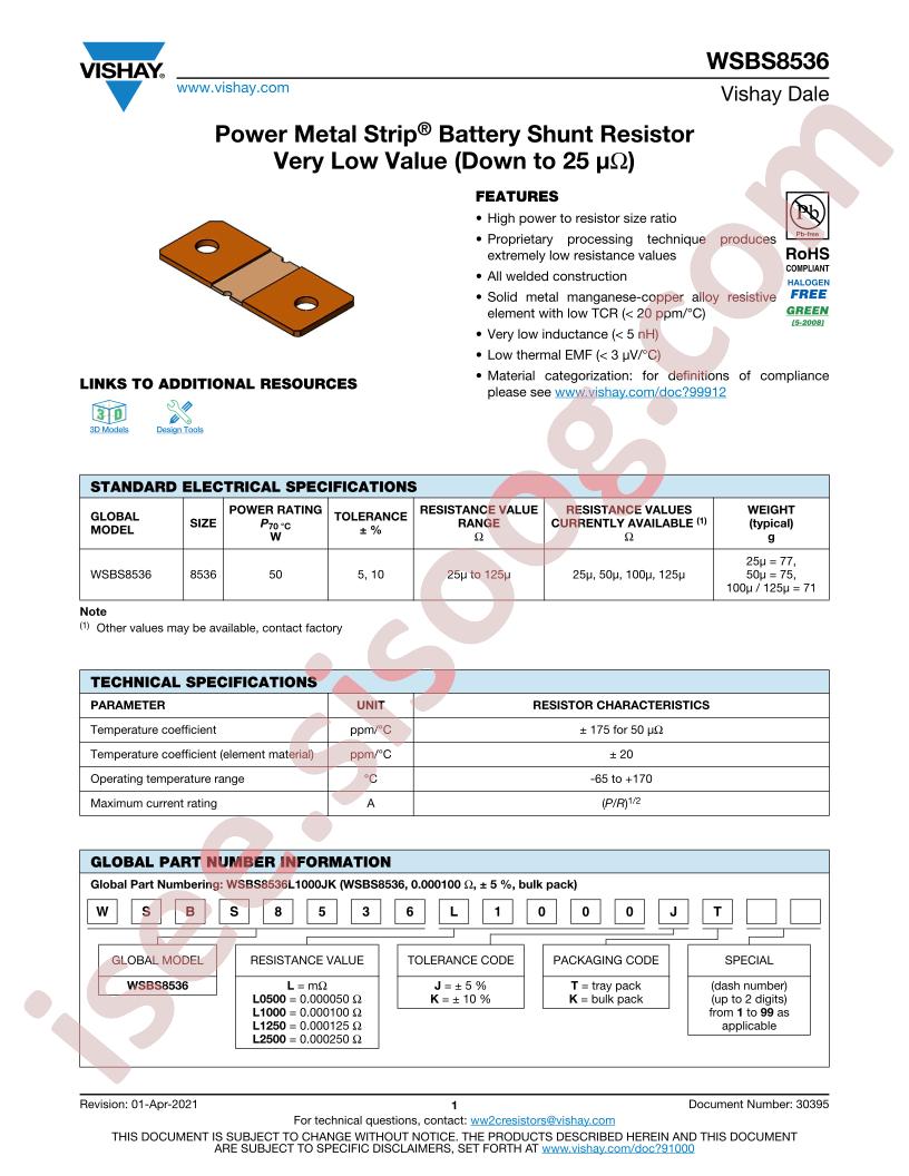 WSBS8536L0500KT