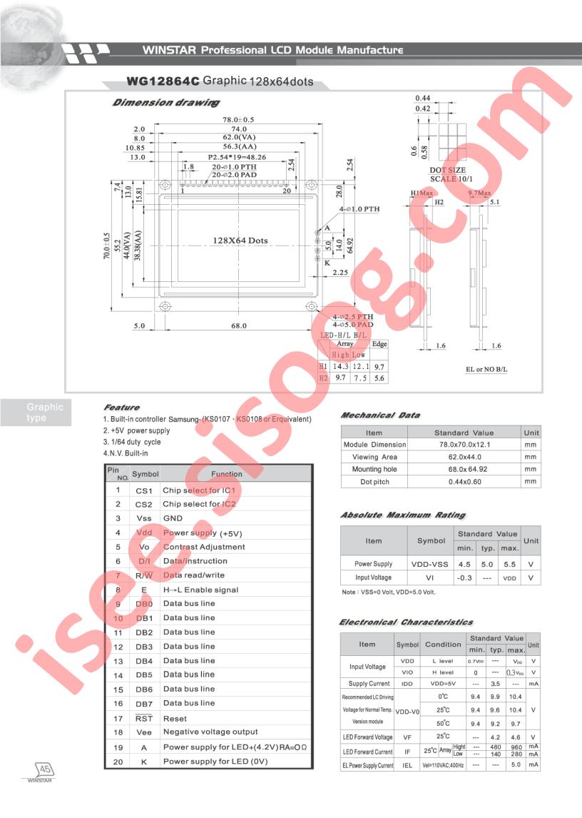 WG12864C