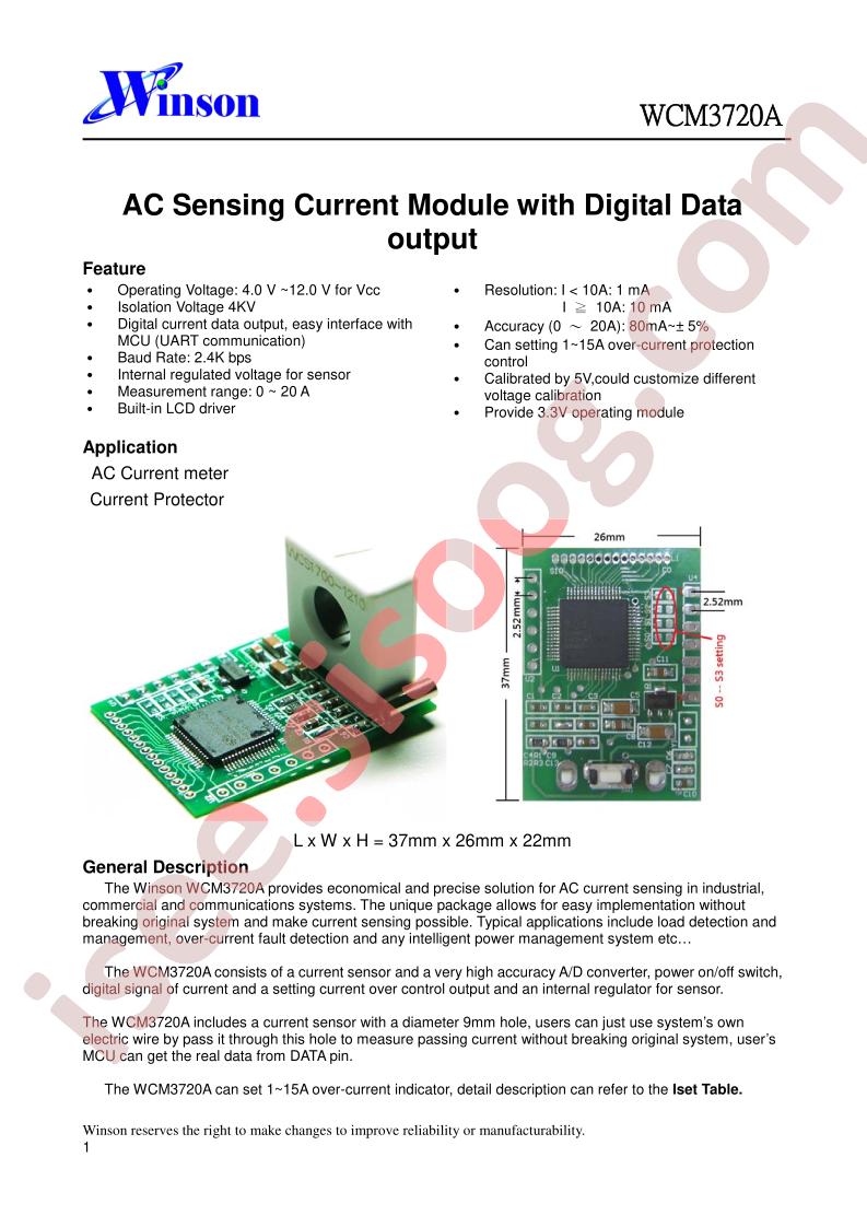 WCM3720A