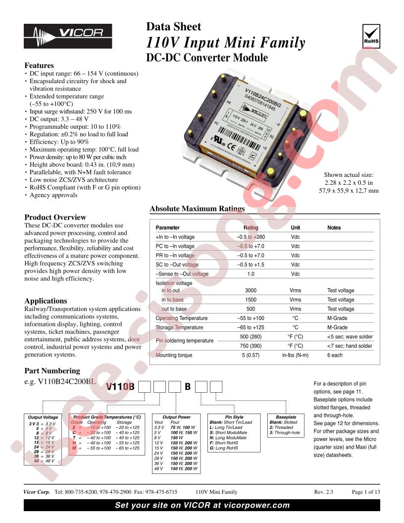 V110B15H150BS