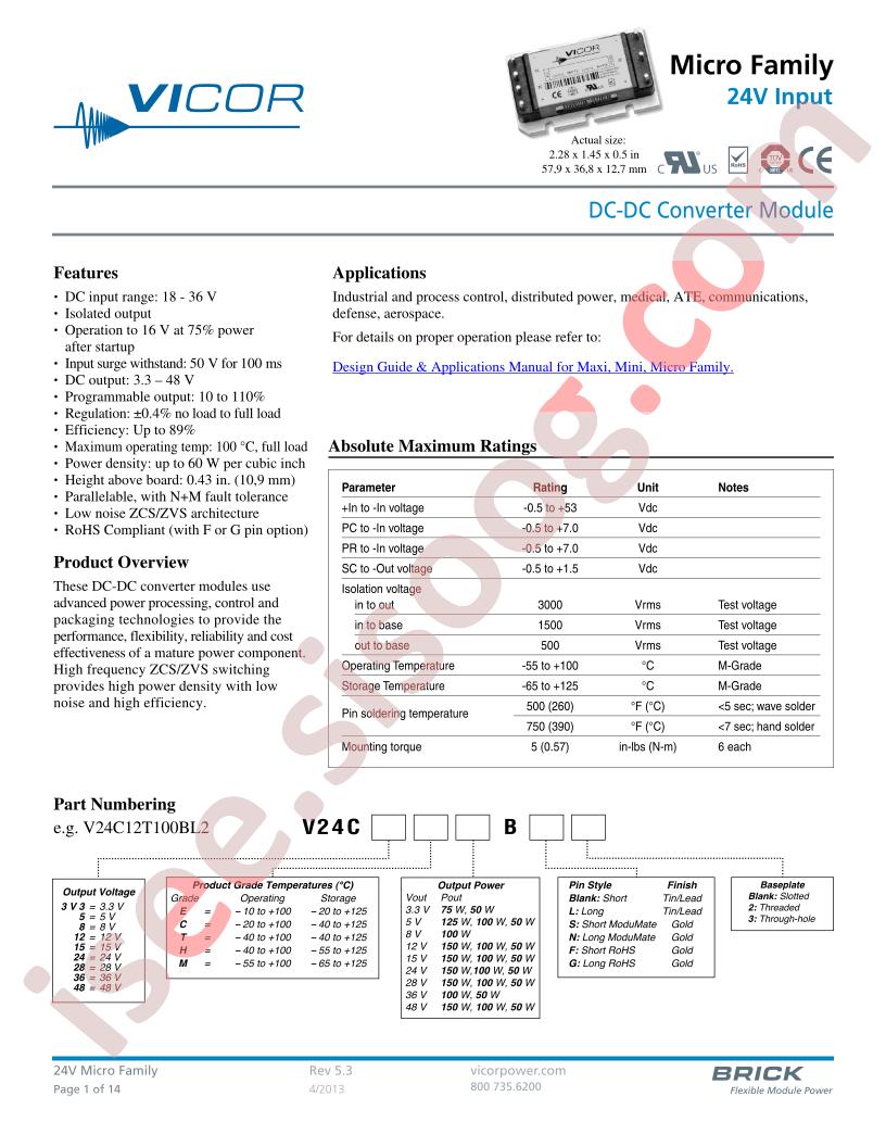 V24C36C100BL