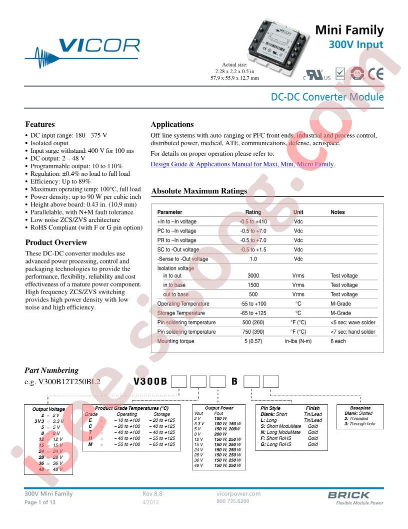 V300B15C150BL
