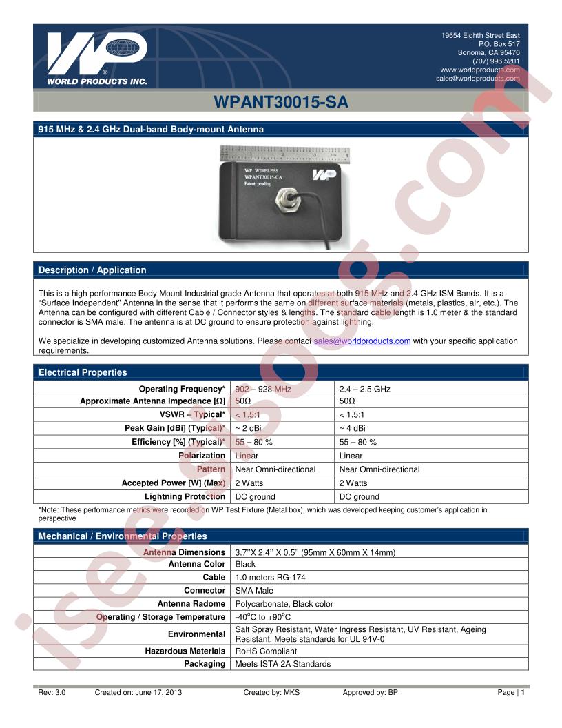 WPANT30015-SA