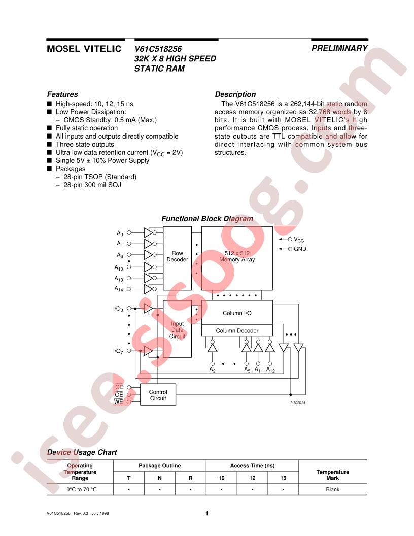 V61C518256-10R