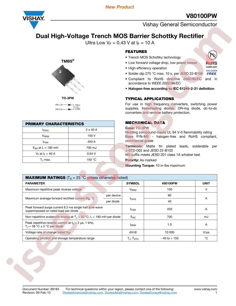 V80100PW-M3-4W